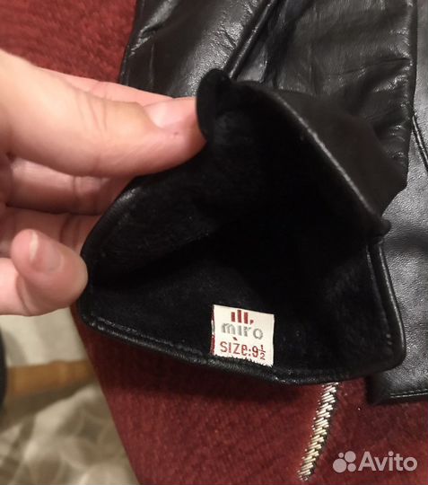 Перчатки мужские кожаные