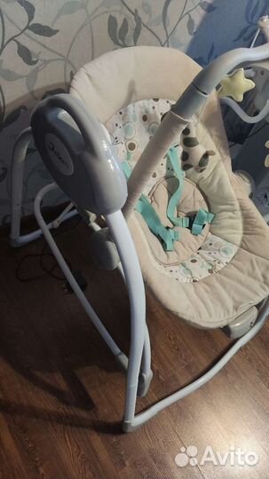 Детские электронные качели шезлонг Jetem