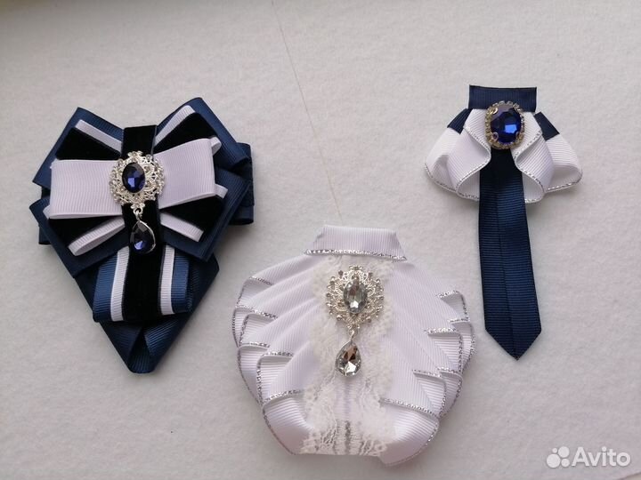 Галстук брошь ручной работы