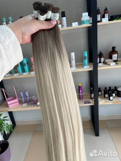 Волосы для наращивания омбре 60, 70 см