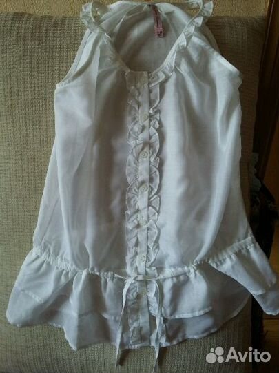 Блузка для девочки (белая)