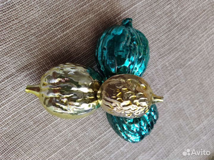 Ёлочная игрушка орех СССР винтаж