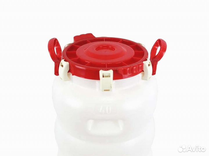 Бочка пластиковая герметичная с гидрозатвором 40 л