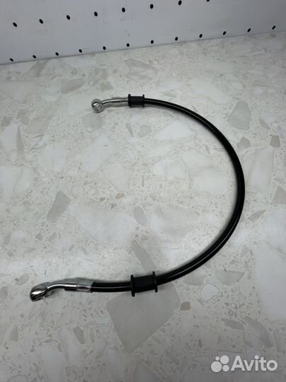 Армированный тормозной шланг чёрный 500мм №2