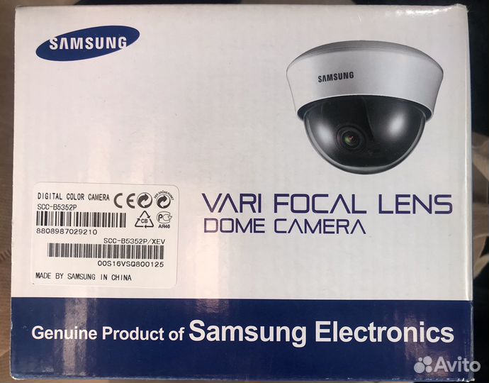 Камера видеонаблюдения купольная Samsung SCC-B5352