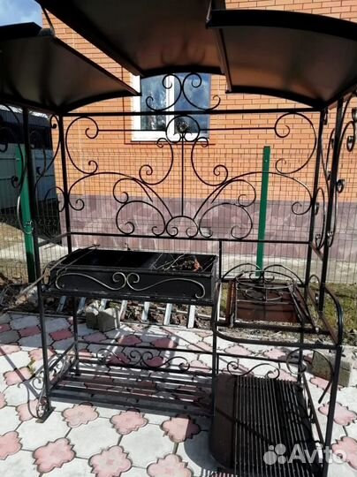 Мангал с печью