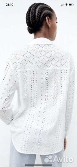 Белая рубашка zara