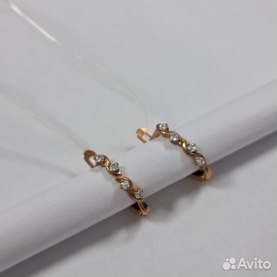 Серьги золото 375 пробы