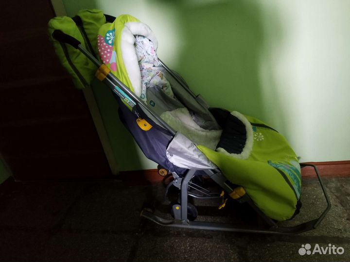 Детские санки коляска бу