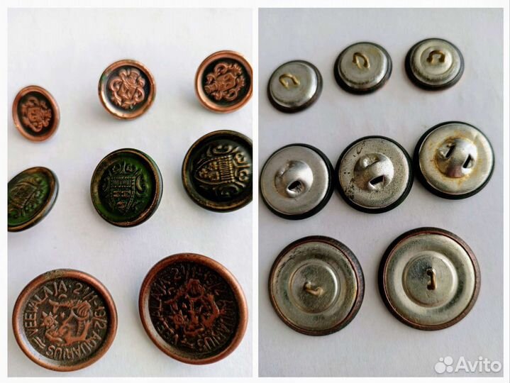 Винтажные металлические пуговицы СССР
