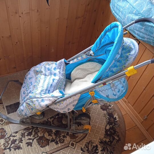 Детские санки коляска