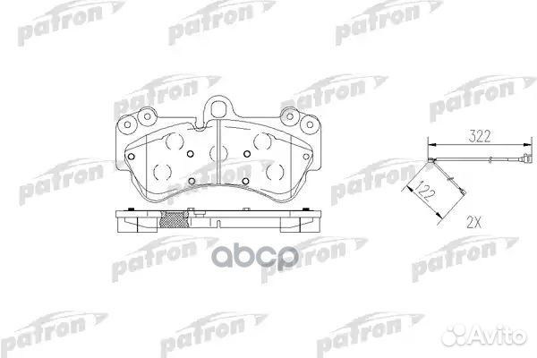 PBP1625 patron Колодки тормозные дисковые PBP16