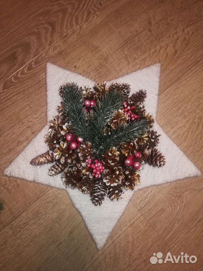 Новогодний декор из 3-х элементов