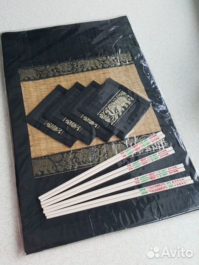 Праздничный набор для суши Салфетки+Палочки