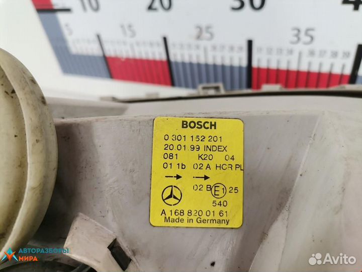 Фара левая Mercedes-Benz A-Класс W168 1999