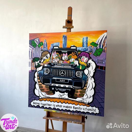 Картины Бэнкси Баския Alec Monopoly Покрас Лампас