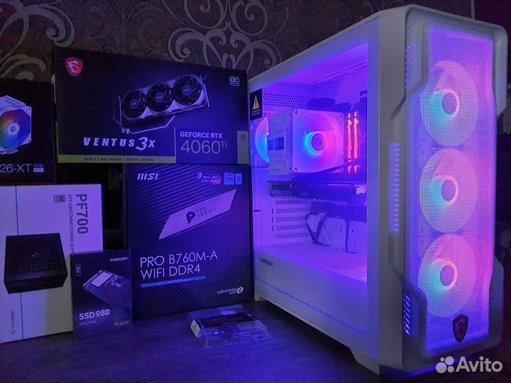 Мощный MSI RTX4060Ti/B760+Core i5 13500/SSD1T/WiFi