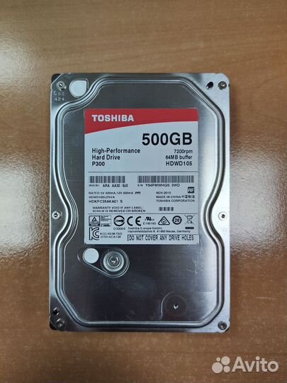 Жесткий диск hdd Toshiba 500 gb