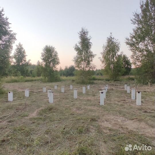 Фундамент на сваях/ жб сваи