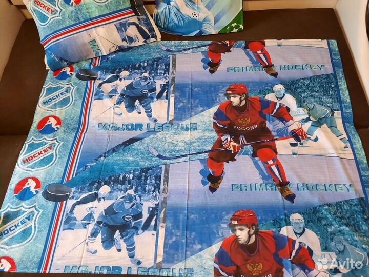 Новый Комплект постельного белья Хоккей