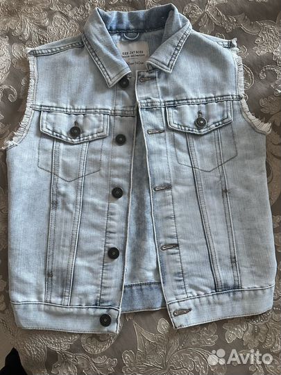 Жилет джинсовый рост 140