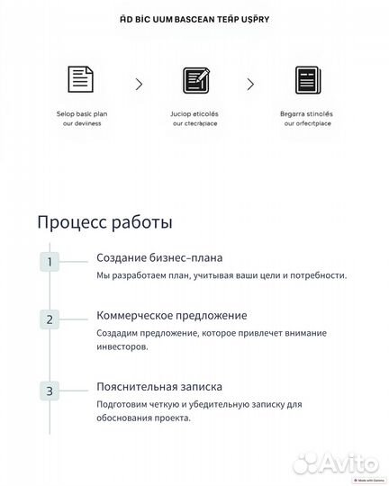 Бизнес план для соцконтракта