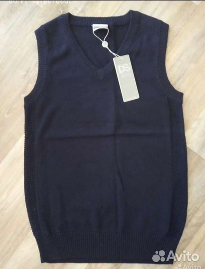 Жилет синий