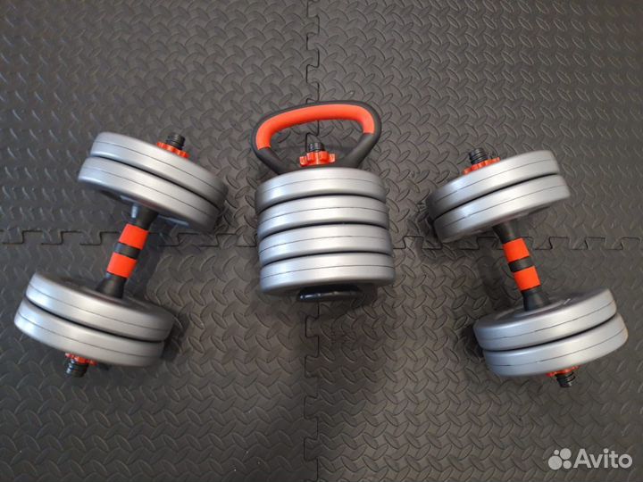 Гантели разборные + гиря 30кг