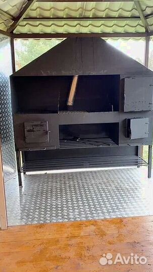Мангал с печкой