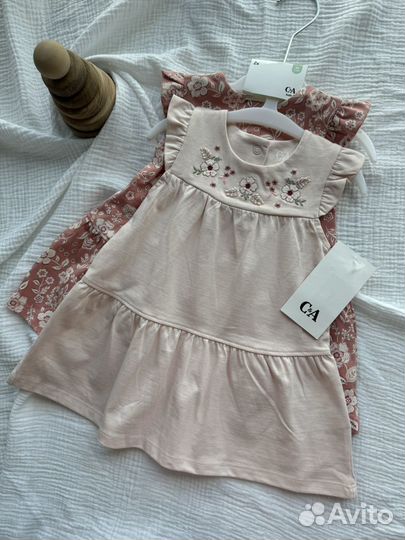 Платье 2шт 68