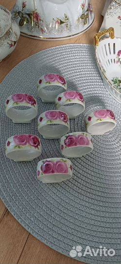 Фарфоровые кольца для салфеток