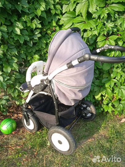 Коляска 2 в 1 indigo экокожа