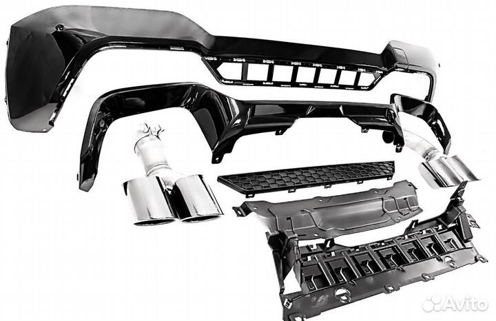 Диффузор BMW G01 рестайлинг насадки