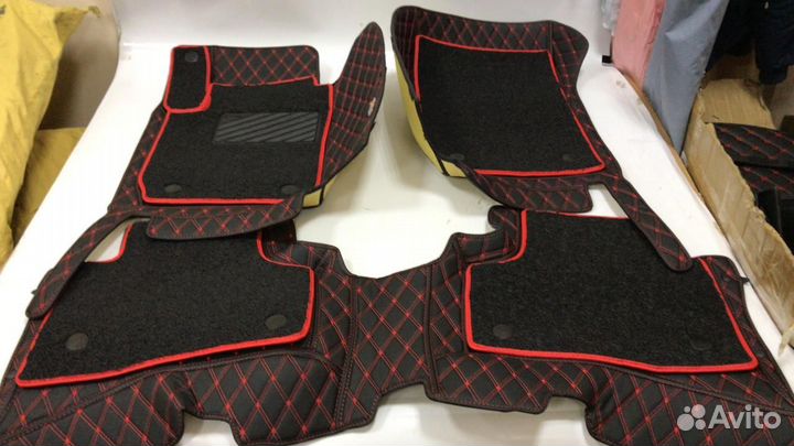 3D Коврики KIA Салон Багажник из Экокожи