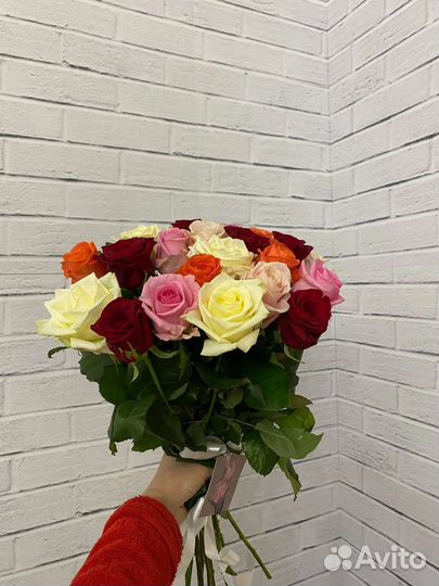 Цветы розы букет