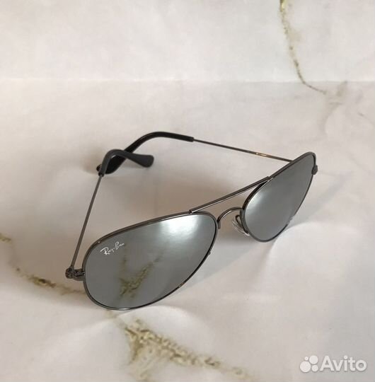 Очки Ray Ban Aviator зеркальные, новые