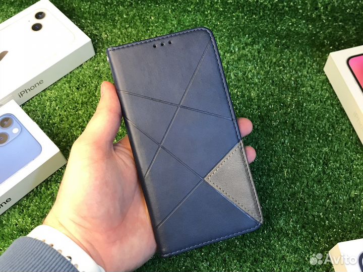 Чехол кожаный на Honor 9x Lite новый