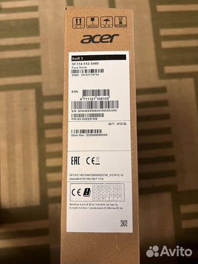 Ноутбук Acer Swift 3 SF314-512-5449