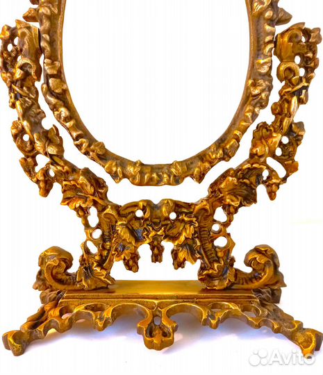 Антикварное зеркало в бронзе