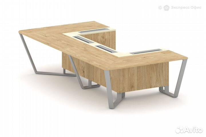 Стол для переговоров П-образный Steel Meet KM-PR.B.SP-07P