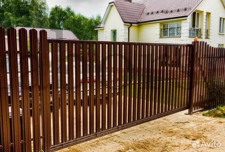 Забор из евроштакетника замер бесплатно быстро