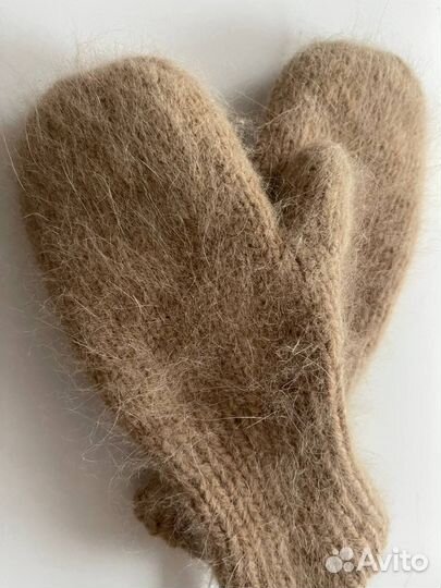 Варежки детские из пуха норки