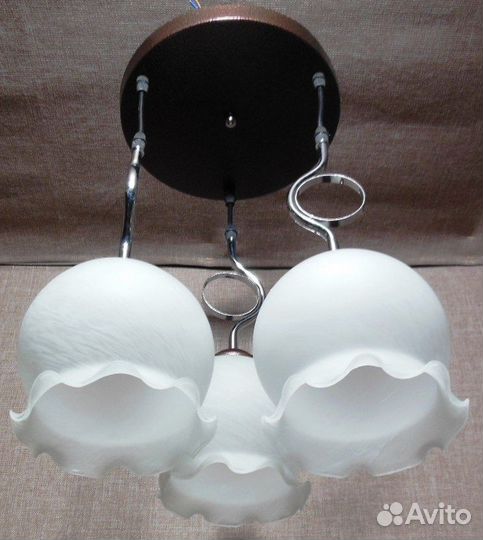 Люстра Н Модерн 2-3002-3-CR+BR E27