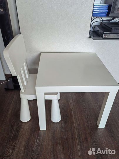 Детский стол и стул IKEA маммут