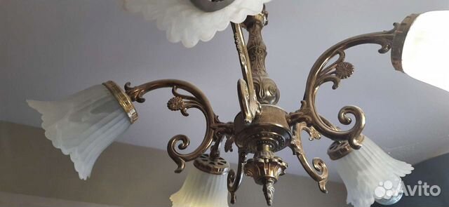 Люстра латунная СССР