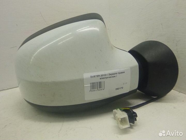 Зеркало правое электрическое renault duster 2012