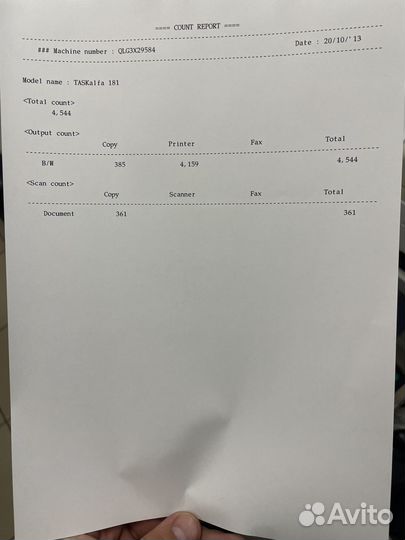 Лазерное мфу А3/А4 Kyocera taskalfa 181 с апд
