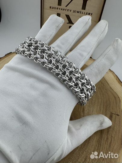 Серебряный браслет двойной Рамзес