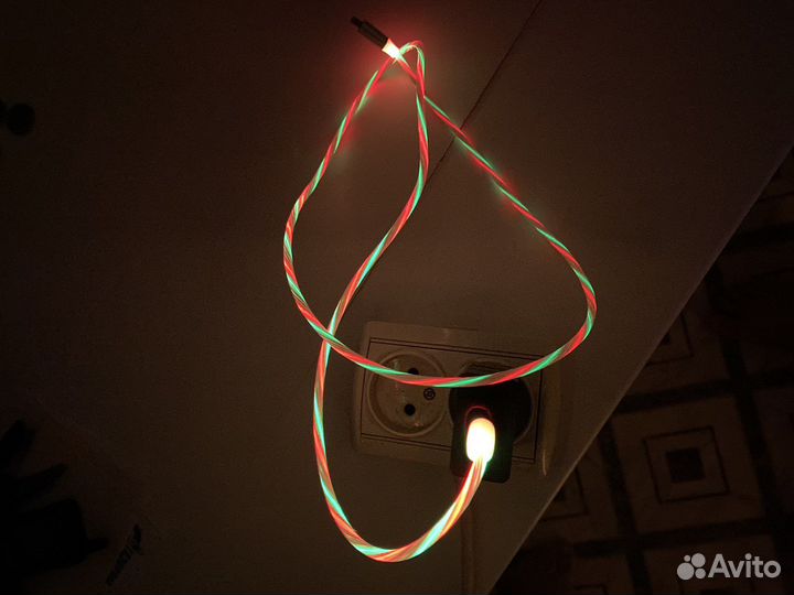 Кабель светящийся USB для зарядки Android