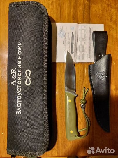 Нож стриж аир златоуст сталь 95х18 и g10